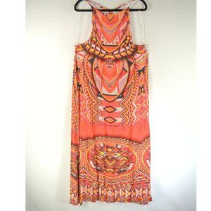 NEW Shahida Abstract Print Crystal Embellished Maxi Dress SIze S/M#1832